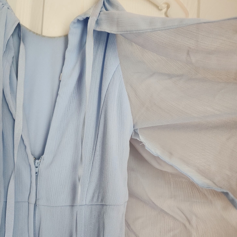 Womens David's Bridal Light Blue Dress~Size 2 - Picture 6 of 16